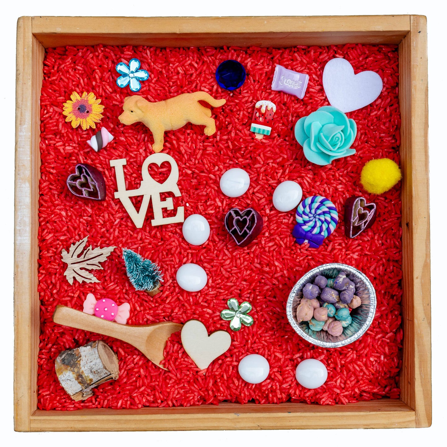 Cupid's Dog-tastic Sensory Bin